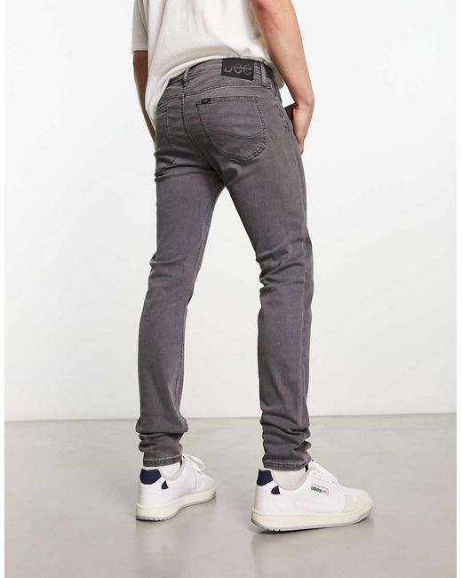Lee Jeans Black Malone Skinny Fit Jeans for men