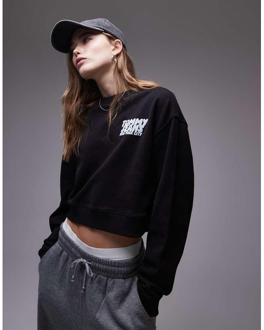 Tommy Hilfiger Black Bubble Logo Backprint Sweatshirt