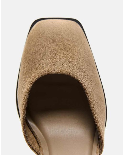 Pull&Bear Natural Slingback Block Heels