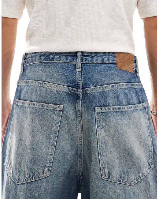 Pull&Bear Blue Super baggy Fit Jean for men