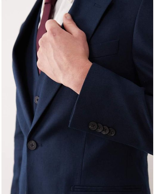 ASOS Blue Skinny Suit Jacket for men