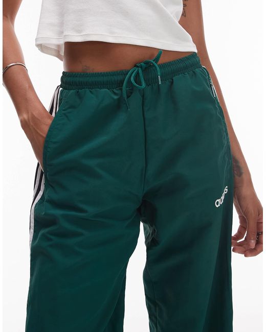 Adidas Originals White Woven Track Pants for men