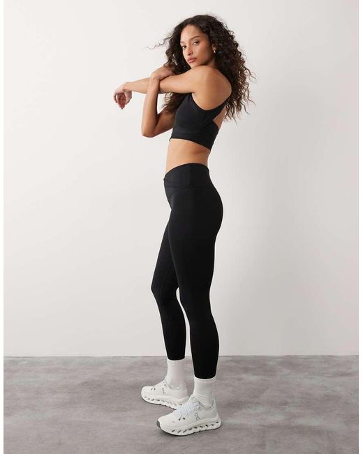 Sweaty Betty Black All Day 7/8 Wrap Waist Leggings