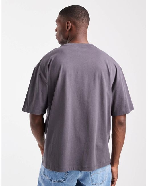 ASOS Purple Essentials Oversized T-shirt for men