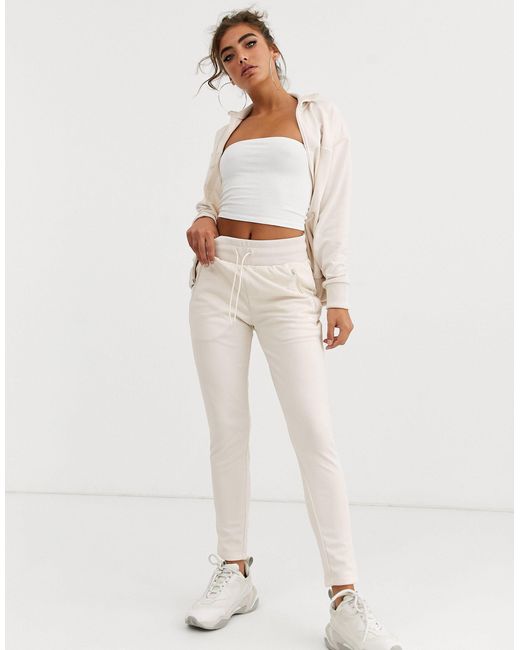 beige tracksuit bottoms