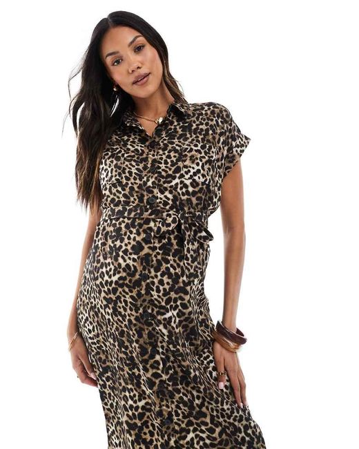 ONLY Black Short Sleeve Shirt Dress