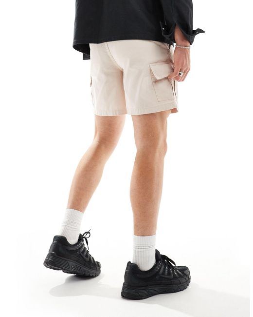 ASOS Black Wide Fit Cargo Shorts for men