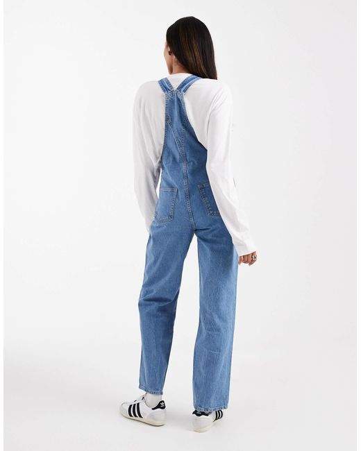 ASOS Blue Asos Design Maternity Overalls