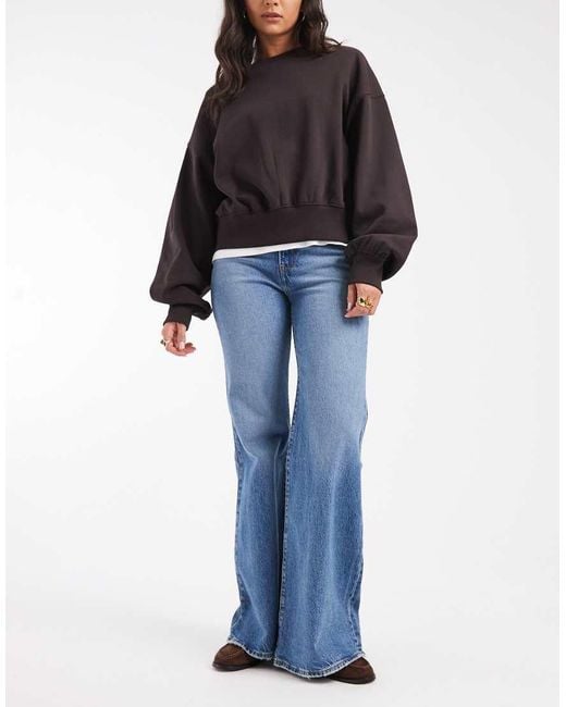 Levi's Blue Ribcage Bells High Rise Flare Jeans