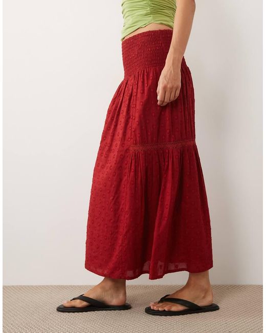 Wednesday's Girl Wednesdays Girl Co-ord Tiered Midaxi Skirt