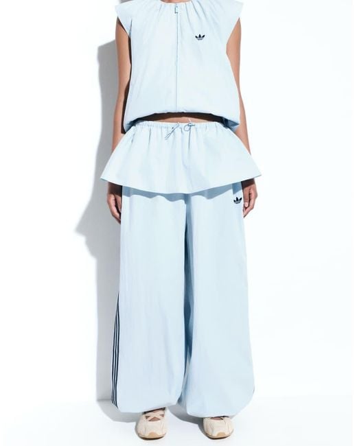 adidas Originals x ASOS Blue Balloon Pants With Skirt Overlay
