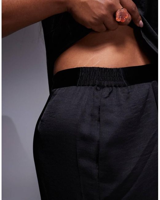 Tfnc Plus Black Wide Leg Tailored Trousers Co-Ord