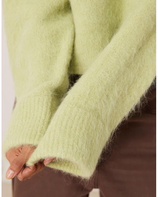 ASOS Green – dicker pullover aus hochwertiger alpakawolle