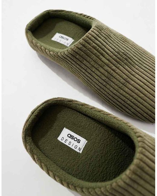 ASOS Green Mule Slippers for men