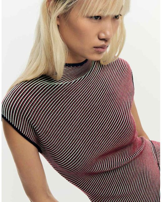 Desigual Gray Knitted Strappy Dress