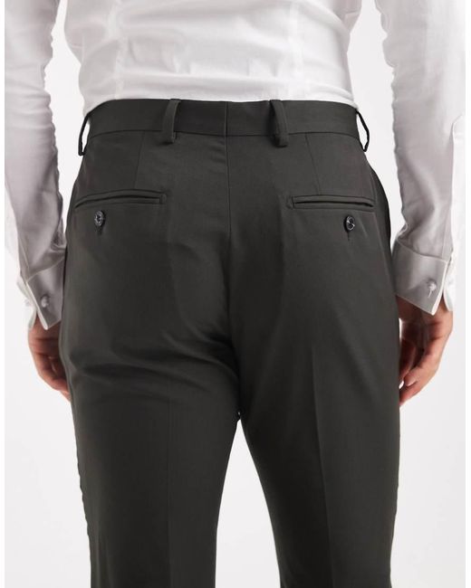 Jack & Jones White Super Slim Suit Trouser for men
