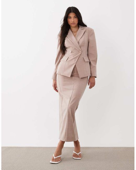 ASOS Natural Cinched Waist Blazer