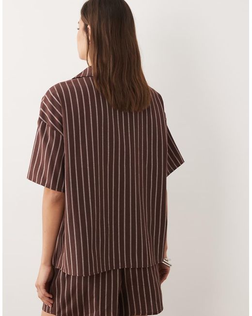 4th & Reckless Green Cotton Blend Oversized Tie Front Detail Beach Shirt Co-Ord