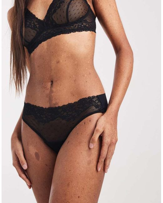 Commando Black Thong