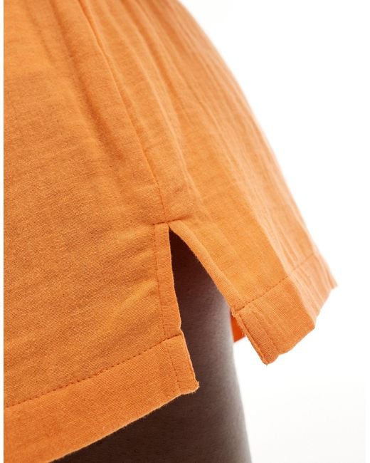 ASOS Orange – strand-shorts aus musselin