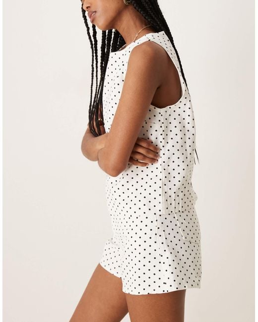 ASOS Natural Denim Longer A Line Short