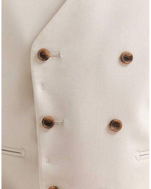 ASOS Natural Asos Adaptive Waistcoat for men