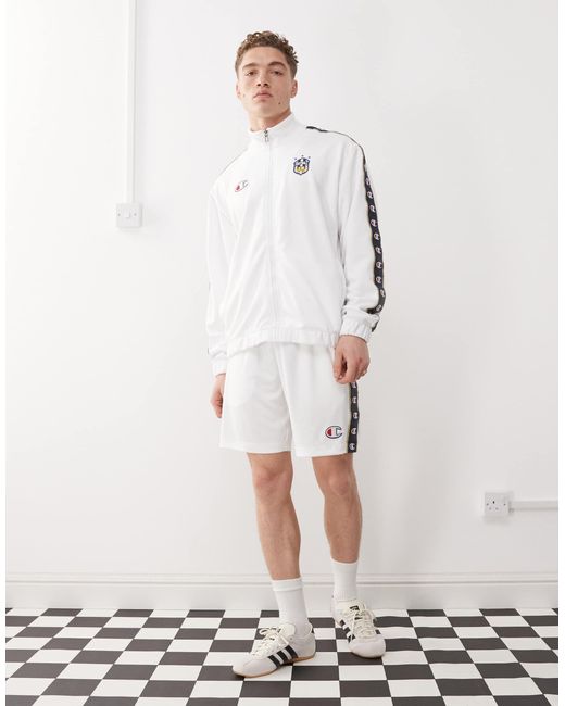 Champion White Track Top for men
