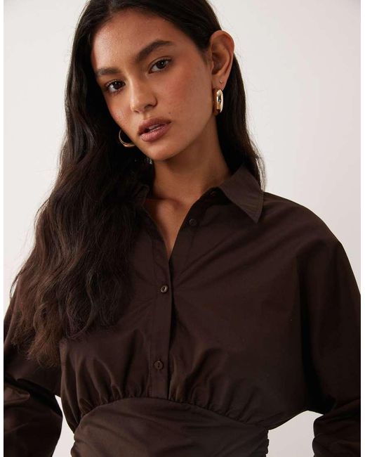 Cotton On Brown Blake Henley Long Sleeve