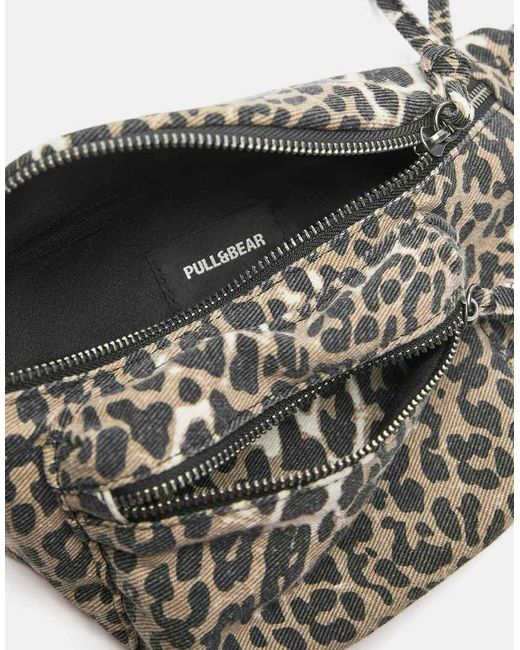 Marsupio Con Stampa Leopardata di Pull&Bear in Gray