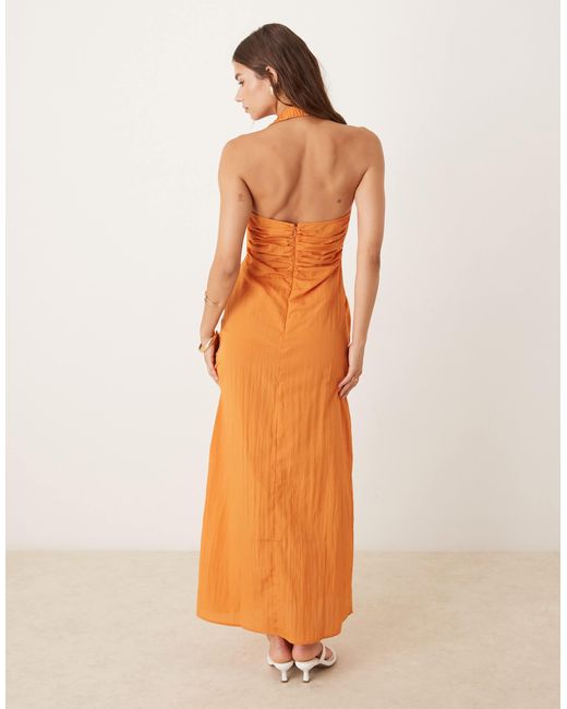ASOS Orange – asymmetrisches midikleid