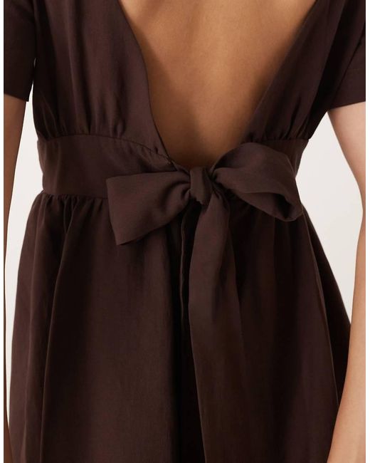 ASOS Multicolor Tie Back Double Layer Playsuit