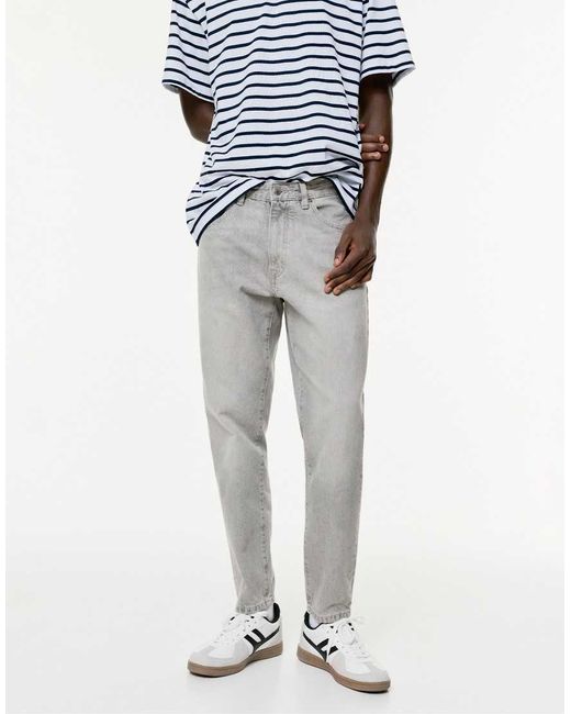 Pull&Bear White Standard Jeans for men