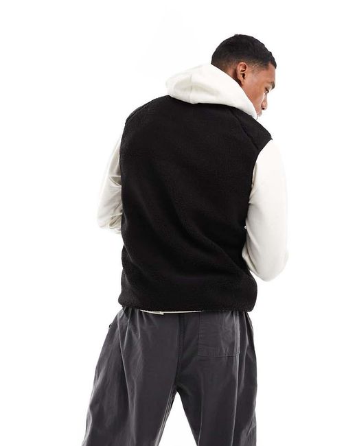 Only & Sons Black Borg Gilet for men