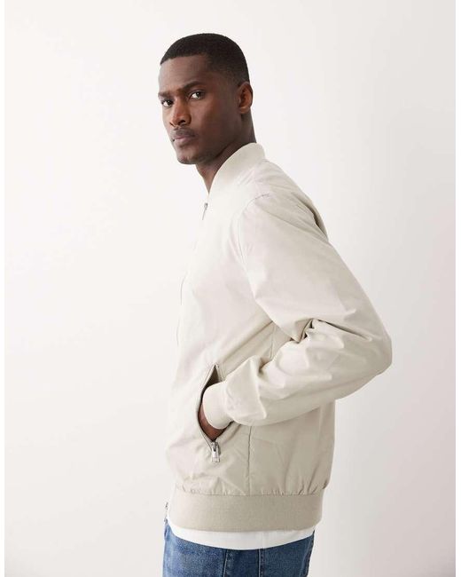 Only & Sons Natural Bomber Jacket for men