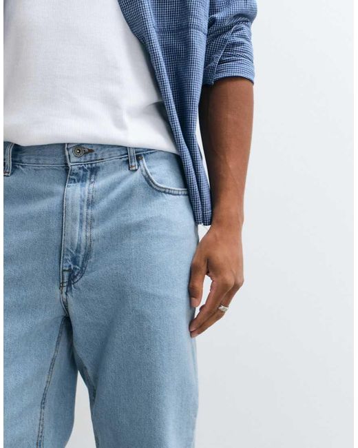 ASOS Blue Straight Jeans for men