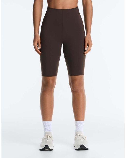 Oysho Brown High Rise Compressive Core Control 25Cm Shorts