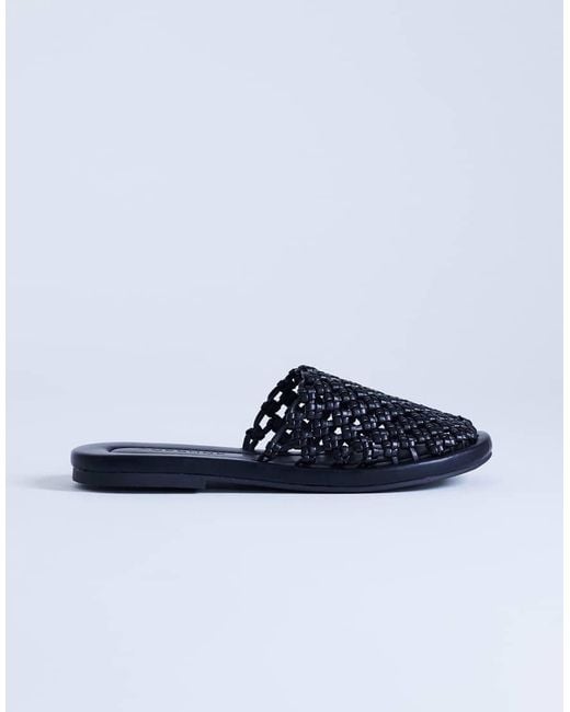 TOPSHOP Blue Bibi Woven Mule
