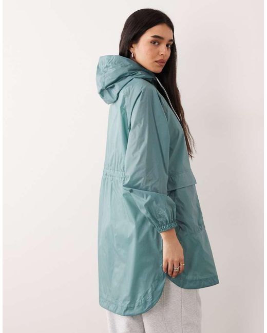 Regatta Green Waterproof Longline Brianka Hooded Jacket
