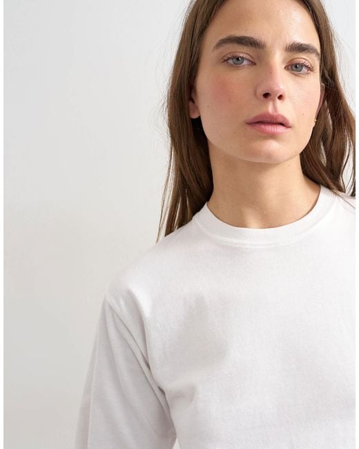 TOPSHOP White Relaxed Tee