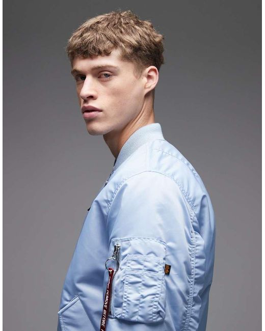 Alpha Industries Blue Bomber Jacket for men