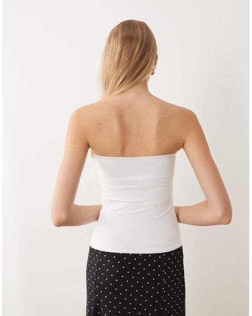 Cotton On White Hold Me Longline Tube Top