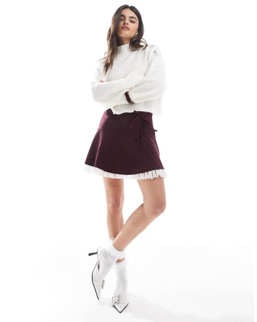Miss Selfridge Red – schwingender minirock