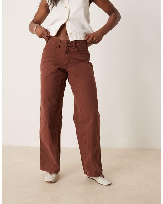Dickies Brown – river ranch – canvas-hose im western-design