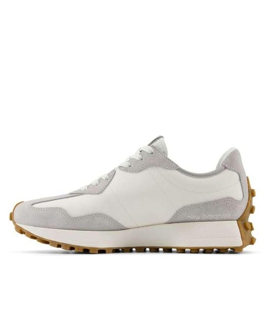 New Balance White 327 Sneakers