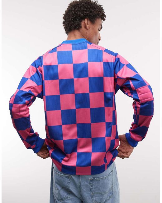 Nike Blue Futbol Checkerboard Goalie Top for men