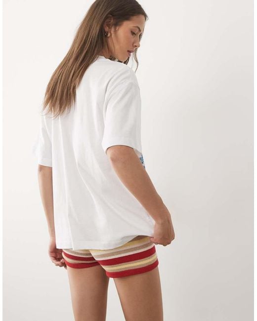 ASOS White Oversized T-Shirt With Hawaii Postcard Graphic