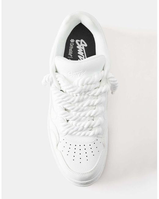 Stwd - baskets à lacets Pull&Bear pour homme en coloris White