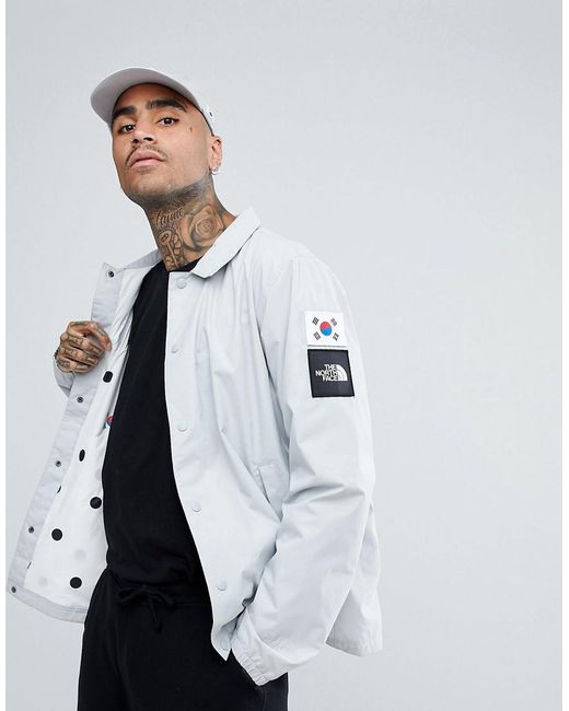 The North Face International Limited Capsule Coach Jacket Dot Lining In  Grey in Gray for Men | Lyst