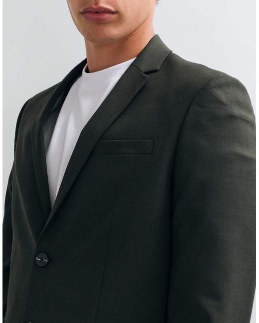 Jack & Jones Gray Super Slim Fit Suit Jacket for men