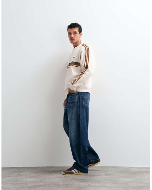Adidas Originals Gray Retro Sweatshirt for men